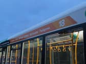 Side of Service 18 bus