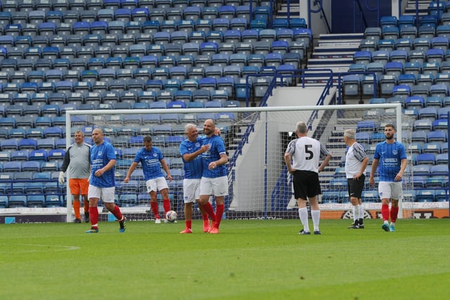 Pompey Legends v Alan Knight Celebrity XI in a charity fundraising match at Fratton Park on Bank Holiday Monday. Picture: Sarah Standing (050525-6085)