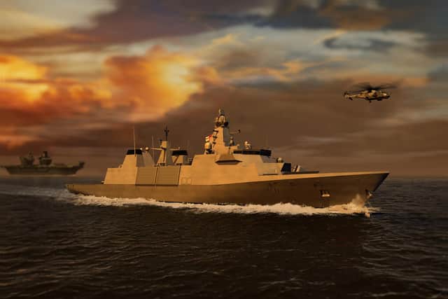 Type 31 frigate. Picture: Ministry of Defence.