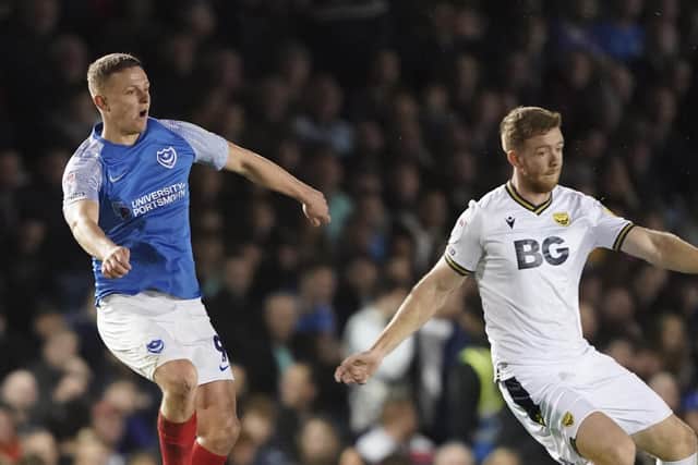 Colby Bishop was left frustrated after Pompey's 1-1 draw against Oxford United.