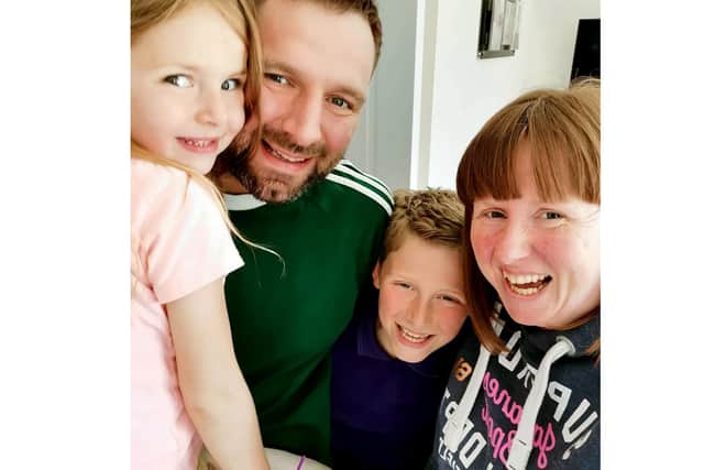 Bethany Carter with her husband Dave, son Jack and daughter Alice.