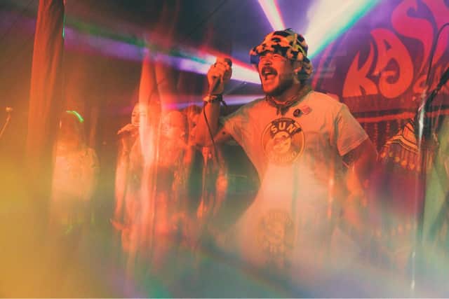 South Coast Ghosts live at The Kashmir Cafe, Isle of Wight Festival, 2024. Picture by Chris and Lucy from Lucy Boynton Photography