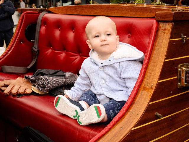 Pictured is: Jason Teese, 10 months on the seat of Chitty Chitty Ban Bang.Picture: Keith Woodland (180321-5)