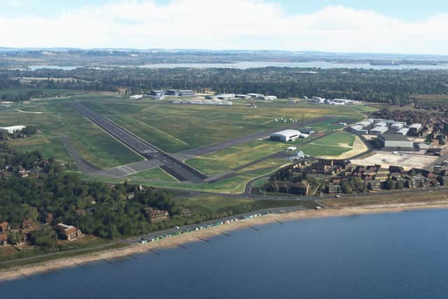 Solent Airport in the video game.