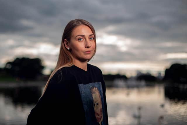 Real Life Olga Kravchenko. Olga shares her experience of the war in Ukraine,
her journey and her career in Portsmouth
Pictured: Olga Kravchenko in Southsea on Thursday 29th September 2022
Picture: Habibur Rahman
