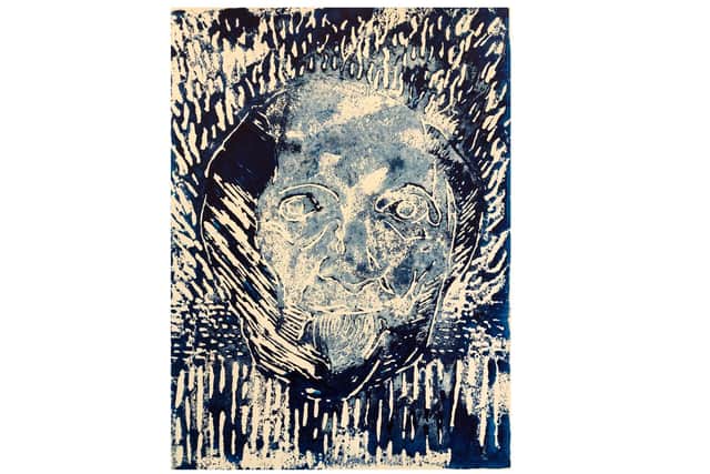 The self-portrait by Richard Goss to feature on the Somers Town Street Gallery
