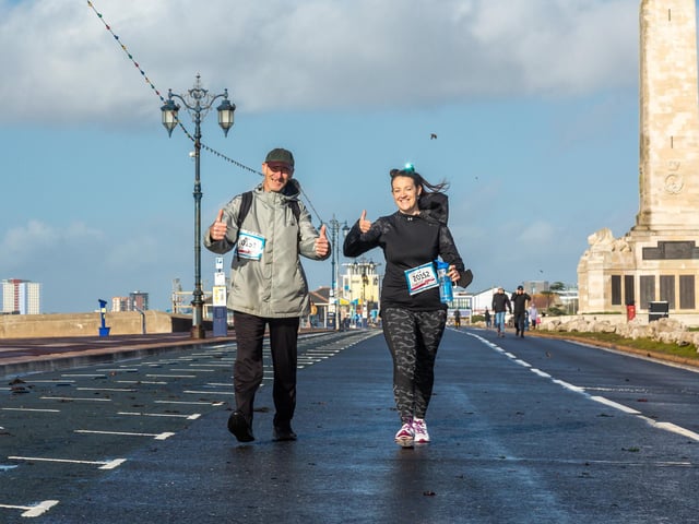 Sundays' Race For Life was cancelled - but a few runners decided to go ahead anyway. Picture: Mike Cooter (311021)