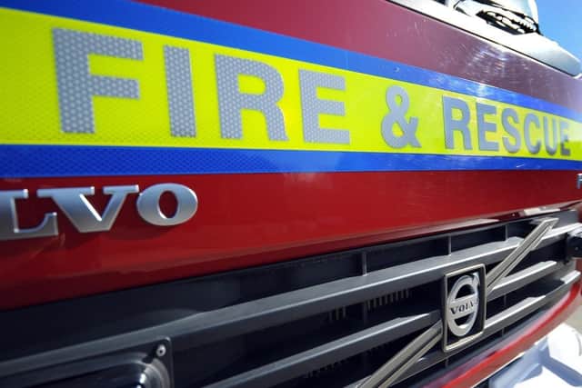 Fire services were called to the scene off Southampton Road on Wednesday, February 1.
