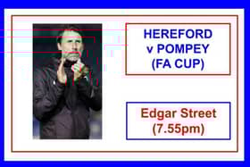 Pompey travel to non-league Hereford tonight in League One