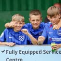 The next generation of Pompey fans at Bognor.