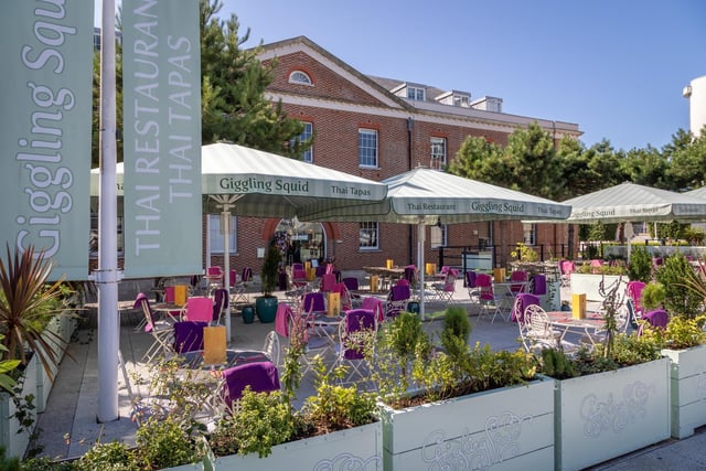 Giggling Squid will be officially opening the doors of its brand new venue in Gunwharf Quays on July 30. The former Loch Fyne site has been transformed into a botanical paradise with exceptional decor. Picture: Giggling Squid