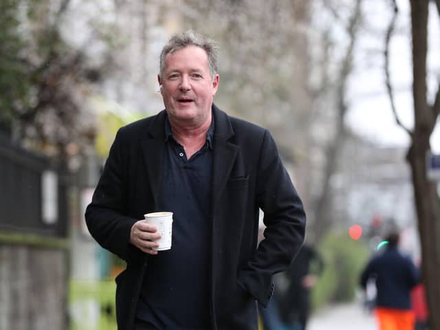Piers Morgan returns to his home in Kensington, central London, the morning after it was announced by broadcaster ITV that he was leaving as a host of Good Morning Britain. Picture: Jonathan Brady/PA Wire