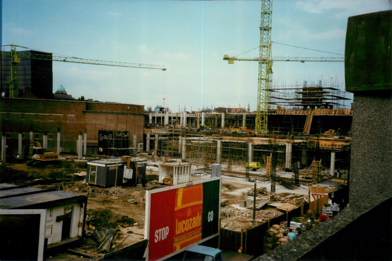 Construction work being carried out in Portsmouth in the 1980s. Picture by Steve Spurgin