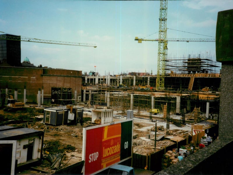 Construction work being carried out in Portsmouth in the 1980s. Picture by Steve Spurgin