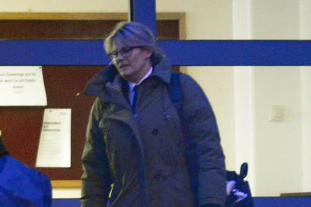 Commander Sally-Anne Bagnall outside Bulford military court. Picture: Ewan Galvin/Solent News & Photo Agency