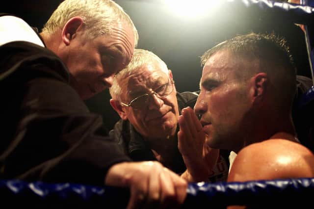 Frank Hopkins, middle, with Tony Oakey and Frank Maloney, 2003. Picture: Matt Scott-Joynt