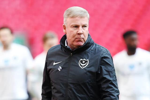 Former Pompey boss Kenny Jackett at Wembley after the Blues' Papa John's Trophy defeat at the hands of Salford City