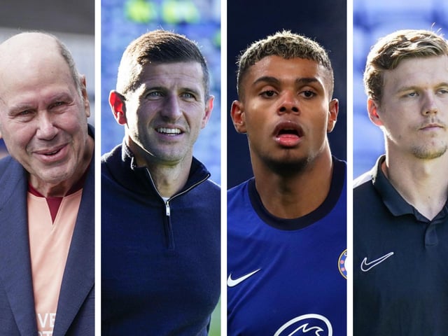 From left: Michael Eisner, John Mousinho, Tino Anjorin and Sean Raggett