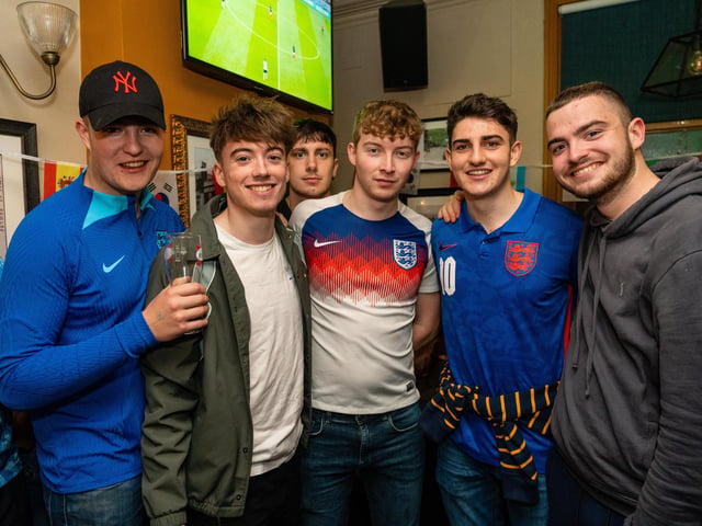 England fans during the first half at the Leopold Tavern in Southsea. Picture: Matthew Clark
