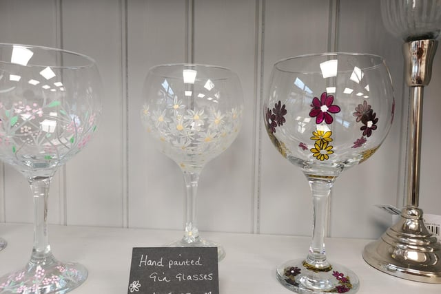 Want a unique way to enjoy your gin? Give your mum the gift of a hand painted gin glass from The Bee Orchid Home and Gifts. 
Hand Painted Gin Glasses – £15.99 
Purchase in store or online at: www.thebeeorchid.com