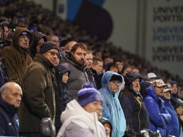 Pompey made it hard for the fans to keep their eyes off the action v Swansea on Wednesday.