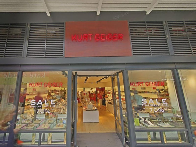 The Gunwharf website states: "The Kurt Geiger label has been leading the way in fashion and quality since the swinging 60s and embraces its British roots with edgy designs and clever detailing. Designed in London, the brand has a broad product range from sharp formal shoes to studded brogue boots.The store at Gunwharf Quays offers a huge range of styles from Kurt Geiger’s own KG, Kurt Geiger and Carvela brands, all at attractive discounts."