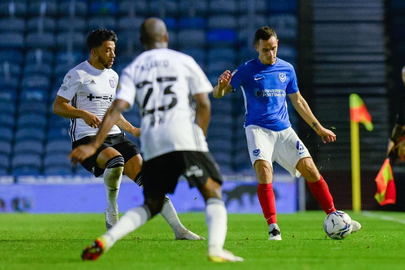 Returning former Pompey boss Paul Cook masterminded a 4-0 hammering as Ipswich ran riot against the hapless Blues. Already 1-0 down, two goals in four second-half minutes condemned Danny Cowley's men to an embarrassing defeat, with Wes Burns later adding to the Tractor Men's tally. Picture: Graham Hunt/ProSportsImages
