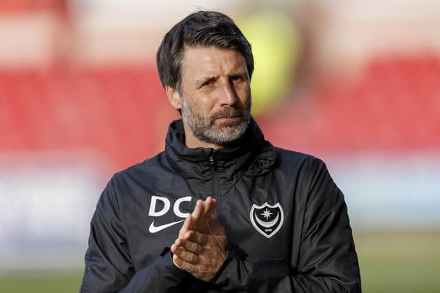 Pompey boss Danny Cowley.  Picture:  Daniel Chesterton