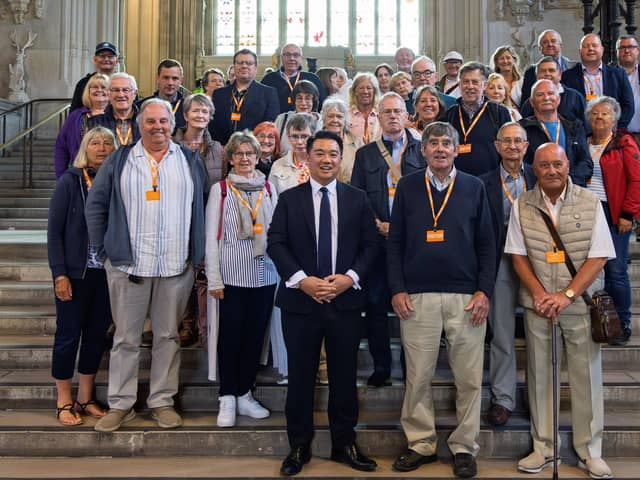 Local MP Alan Mak welcomes another group of Havant Constituency residents to Parliament