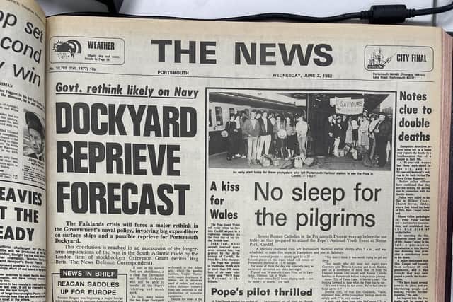 The headlines in The News from 40 years ago.