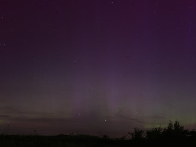 The Northern Lights seen over Portsmouth. Picture: Tim Sheerman-Chase