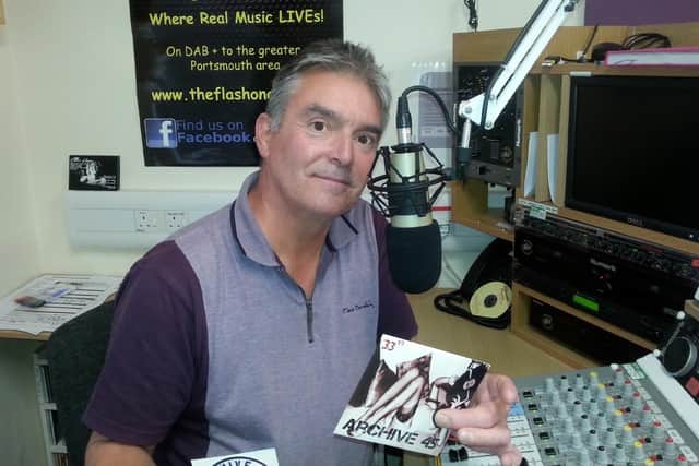 Jim Cruttenden died aged 57 on January 5, 2023, after a long period of illness. Pictured when doing his radio show at The Flash