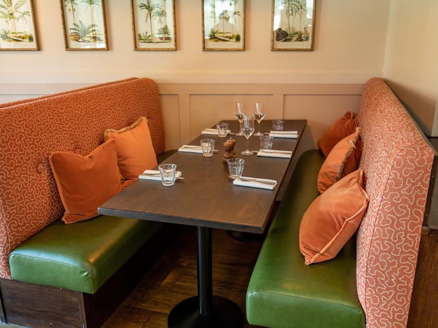 One of the many cosy snugs in the newly refurbished Brasserie Blanc in Gunwharf. Picture: Mike Cooter (280424)