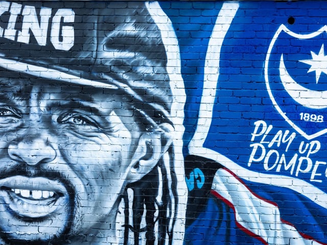 The Pompey Supporter's Trust allowed fans to vote for who they wanted to be included in the mural. FA Cup winning hero Nwankwo Kanu was one of the ones selected.