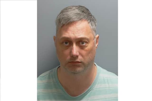 John Horne , 39, has been jailed for nine years for raping a woman on a footbridge in Fareham May 25, 2022