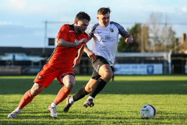 Portchester (orange) v Pagham. Picture by Nathan Lipsham