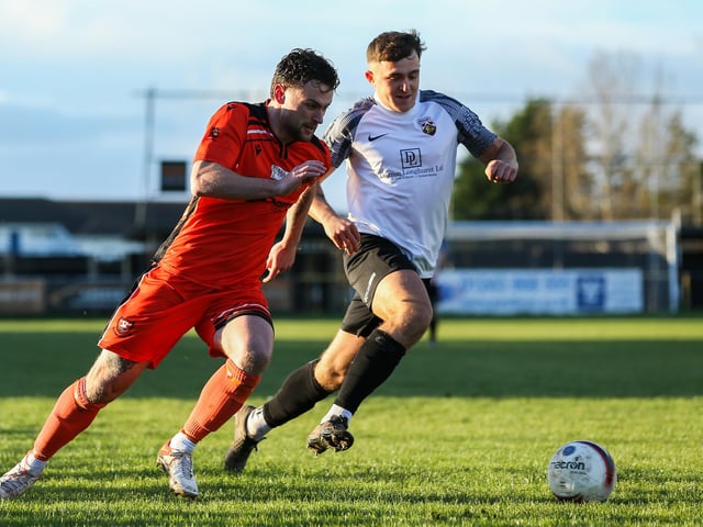 Portchester (orange) v Pagham. Picture by Nathan Lipsham