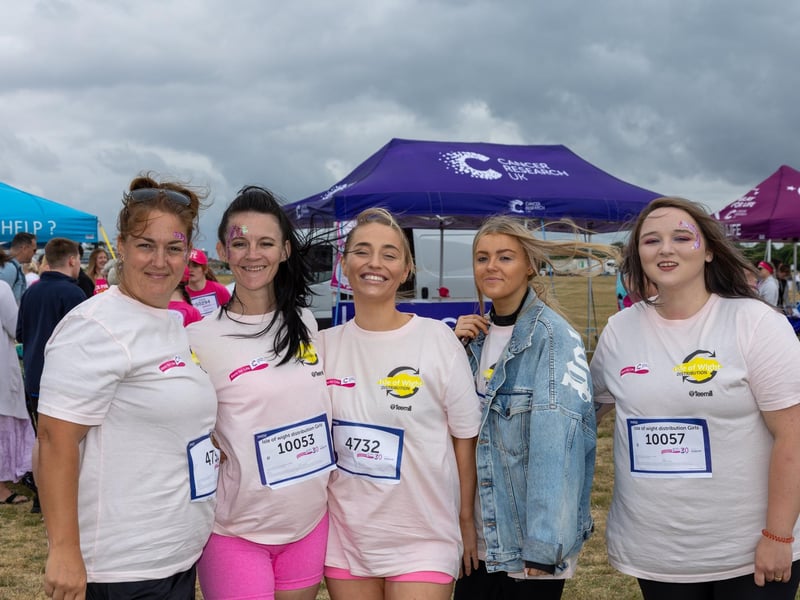 Race for Life Pretty Muddy took place on Saturday morning on Southsea Common as children and adults took on the obstacle course race.
Pictured - Isle of Wight Distribution Girls
Photos by Alex Shute