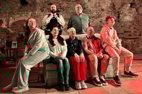 The cast of CCADS' production of The Unfriend at The Square Tower, Old Portsmouth