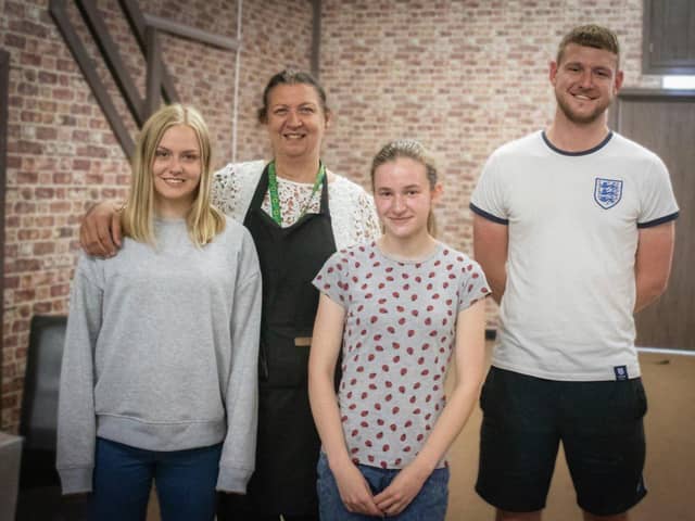 The Stable Door Café in Shedfield Equestrian Centre, which has started holidng weddings. Staff Ahryn (Spud), Lucy, Mia and Sam. Picture by Paul Messer Photography