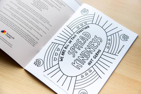 The Portsmouth Creates colouring book.