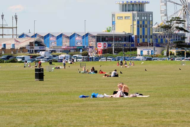 Southsea Common has been significantly busier since the UK's lockdown restrictions were eased. Picture: Sarah Standing (210520-2439)