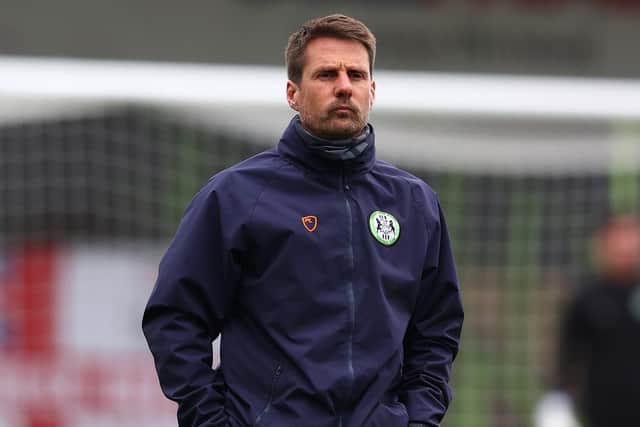 Jimmy Ball, now manager of AFC Totton, pictured while caretaker boss at League Two side Forest Green Rovers in April 2021. Picture: Michael Steele/Getty Images