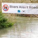 People of all ages attend Droxford protest demanding greater protection for the riverbed from off-road vehicles