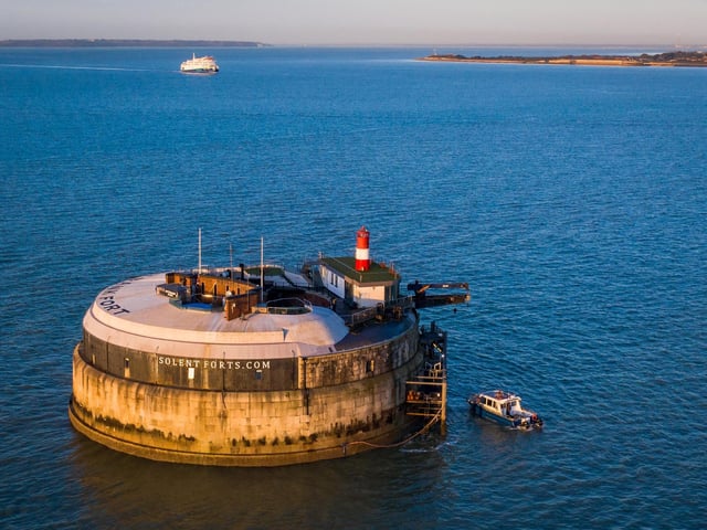 After the fort's initial use of defence until 1956, it became a museum between 1982-2009 after being restored. It then became a hotel from 2012.   Credit:  Brian Bracher Compass Aerial