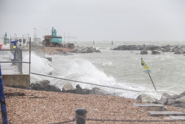 Storm in Southsea and Old Portsmouth.Picture: Habibur Rahman
