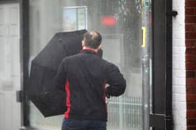 A picture of stormy conditions in Marmion Road, Southsea during Storm Ciara. Picture: Chris Moorhouse     (090220-29)