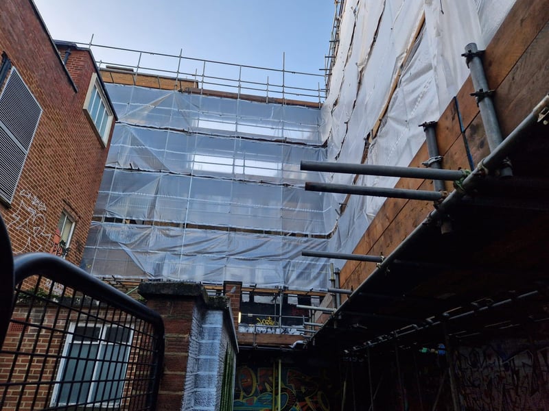 Work is underway at the former site of Debenhams in Palmerston Road, Southsea.