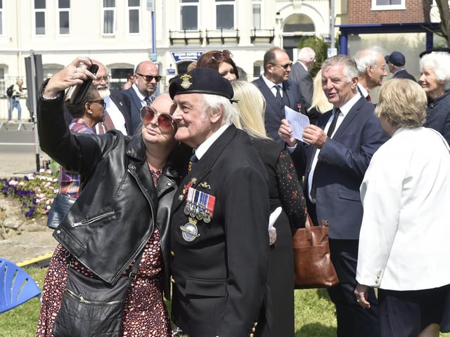The annual D-Day memorial service took place at the D Day Stone near Canoe Lake, Southsea, on Thursday, June 6, 2024, to commemorate 80 years. Picture: Sarah Standing (060624-4038)