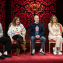 The contestants for series 22 of Taskmaster, which started this week. From left, Chloe Petts, Isy Suttie, Matt Lucas, Nina Conti and Richard Ayoade (Picture: Avalon Television Ltd/Channel 4)